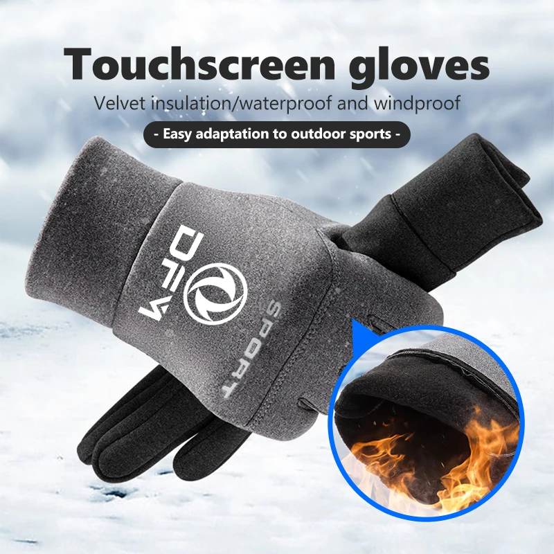 Waterproof Winter Warm Gloves Thermal Finger Touchscreen Gloves For Dongfeng Motor DFM Aeolus ax3 k01 Ax5 580 DFSK Glory 360 view 3