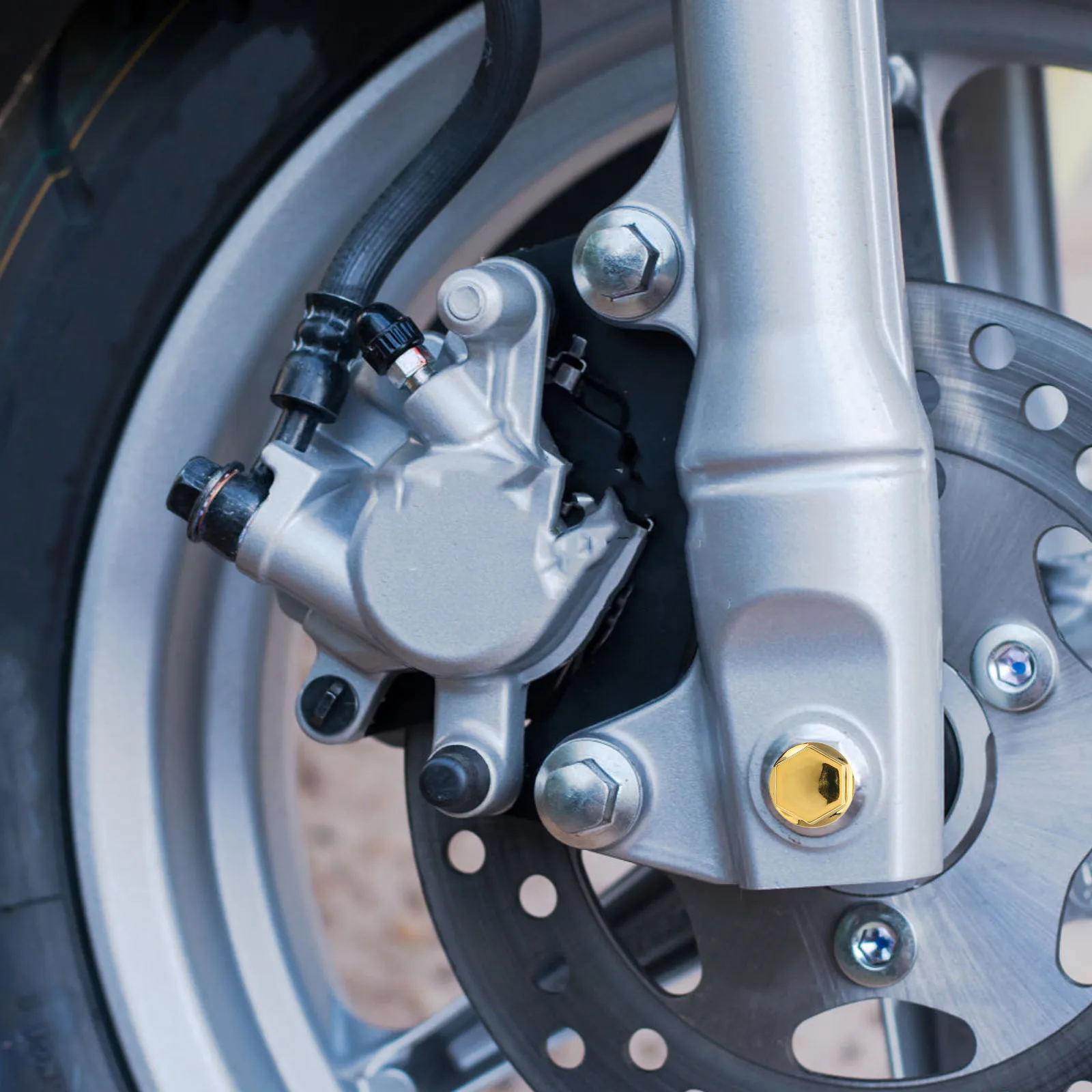 

30pcs Motorcycle Engine Screw Covers Motorbike Modification Parts Aluminum Alloy Nut Covers Reliable Protection Head Bolt For