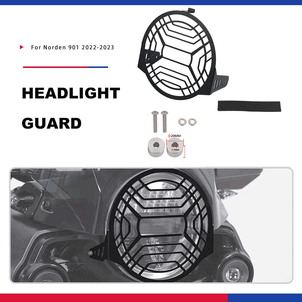 

For Husqvarna Norden 901 2022 2023 Norden901 Motorcycle Accessories Headlight Guard Protector Headlight Protection Grille Cover