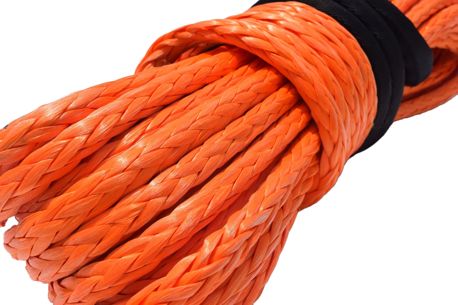 Orange 12mm*30m Synthetic Winch Rope,1/2