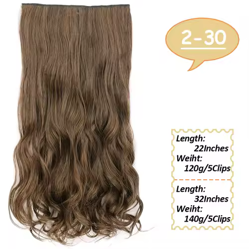 NICESY Synthetic Long Wavy 5 Clips Hair Extensions 22Inch/32Inch Clip On Hair Extensions High Tempreture Fake For Women - Image 19