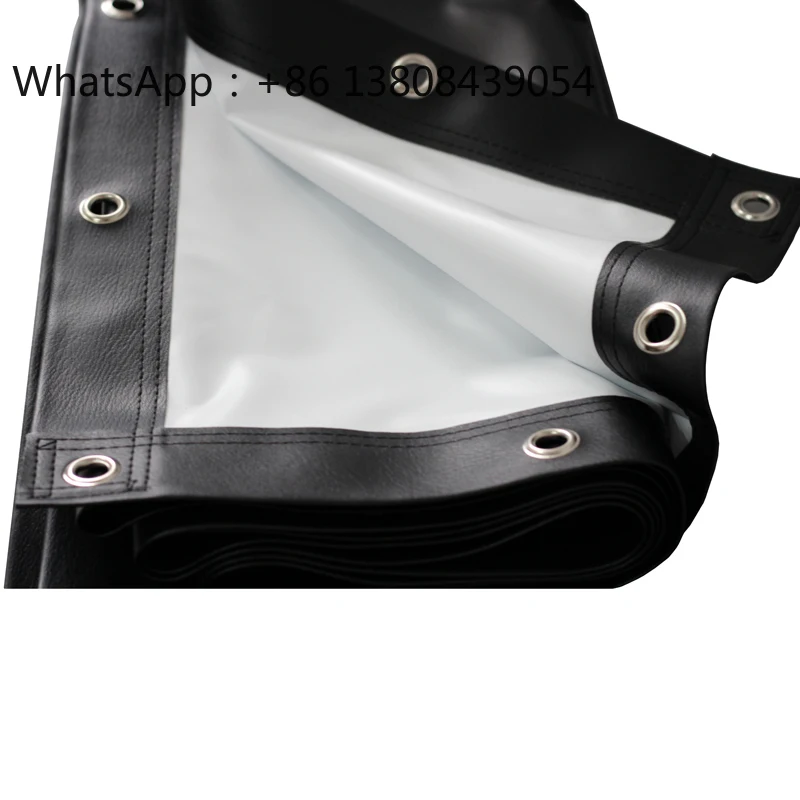 

High Contrast Simple Front Projector Screen Fabric screen With Eyelets Edging 3D/4K Supported