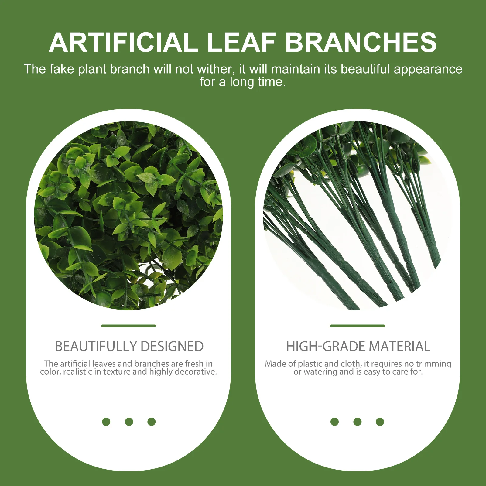 

6Pcs Artificial Eucalyptus Stems Faux Leaves No Watering Required Perfect for Various Occasions Flower Floral Arrangement