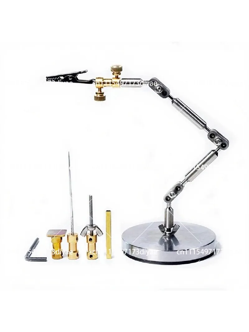 Full Metal Stop Motion Animation Stand with 5-Piece Head, Stainless Steel Universal Doll Prop Shooting Fixer