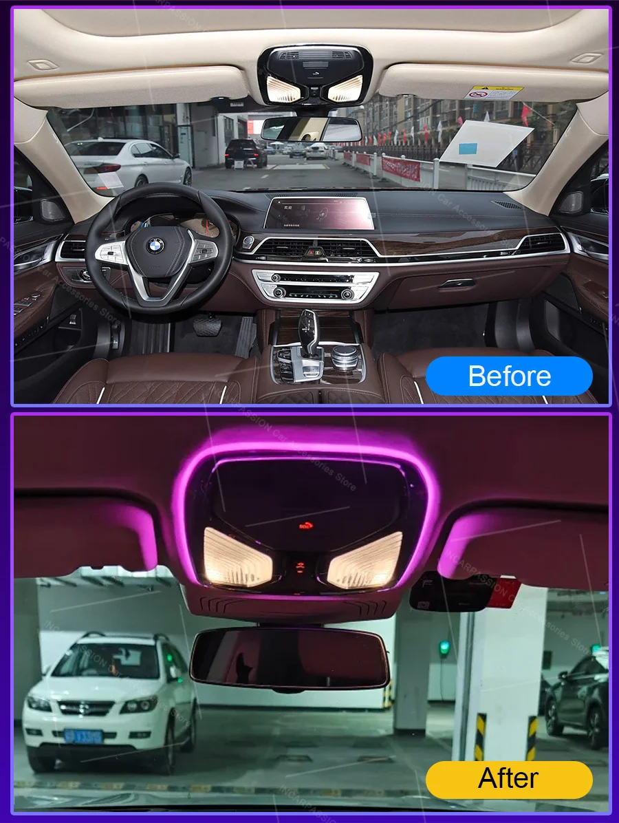 LED-Leselampe für BMW 3/4/5/6/7er-Serie X3 X4 X5 X6 X7 G20 G26 G30 G32 G11 G45 G01 G02 G05 G06 G07 G60 G70 Auto-Ambientebeleuchtung – Detail 2