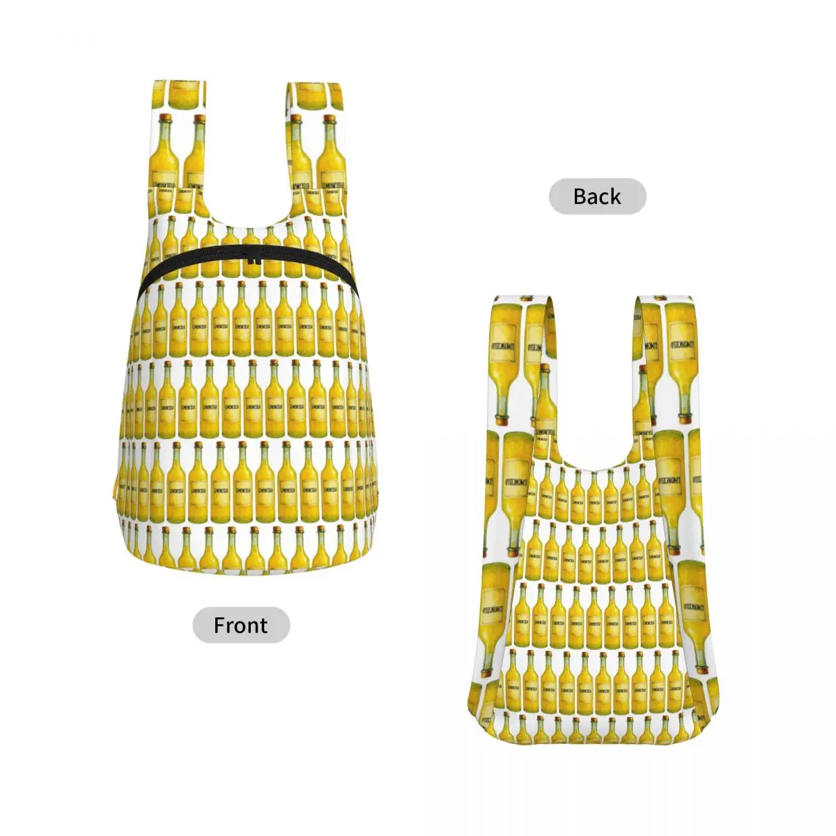 Limoncello Cutout Italian Yellow Drink Watercolor Backpack Storage BookBag Kids School Bag Computer Shoulder Bags for Boys Girls