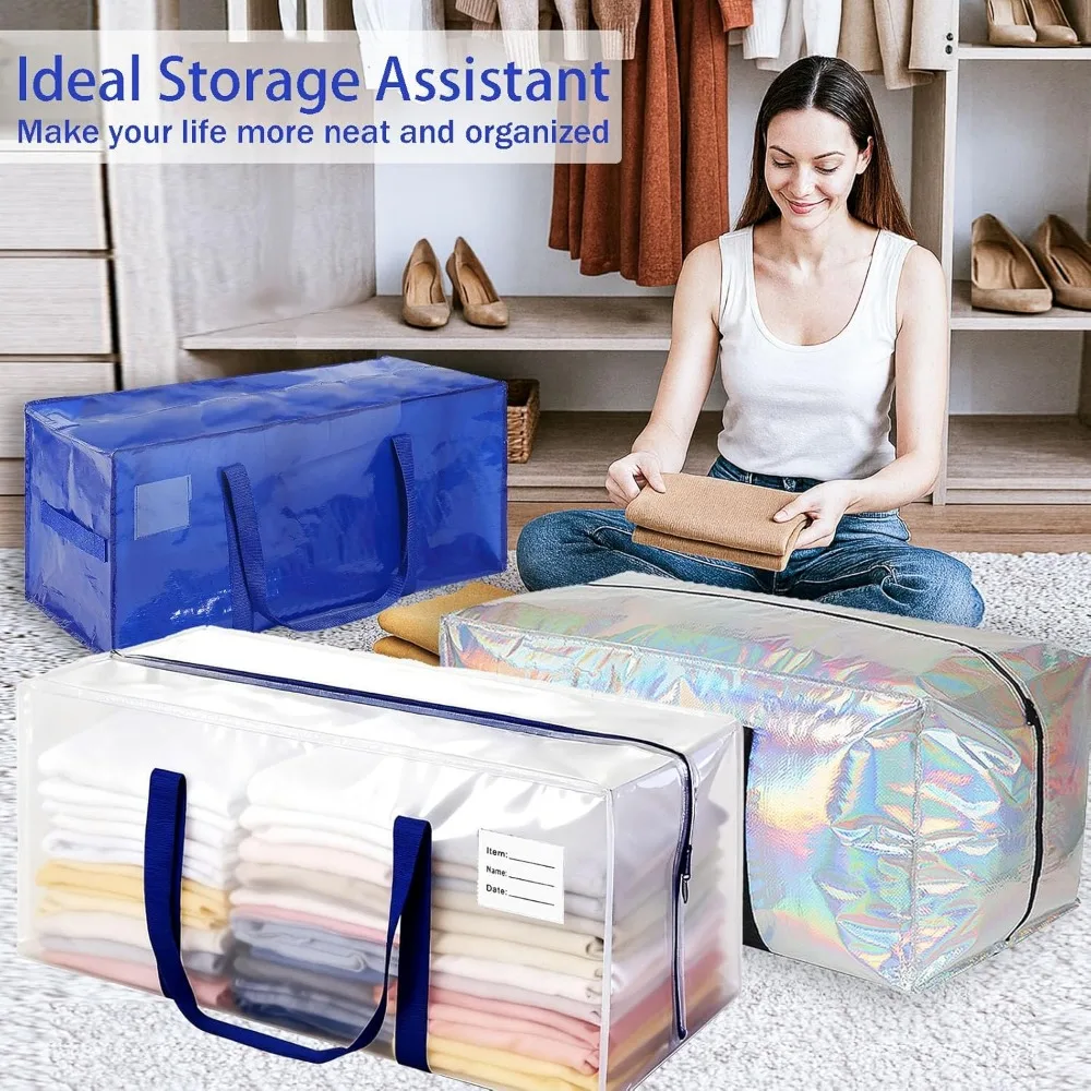 Очень большие сверхпрочные транспортные сумки для хранения и транспортировки с прочной молнией и удобными ручками для переноски.