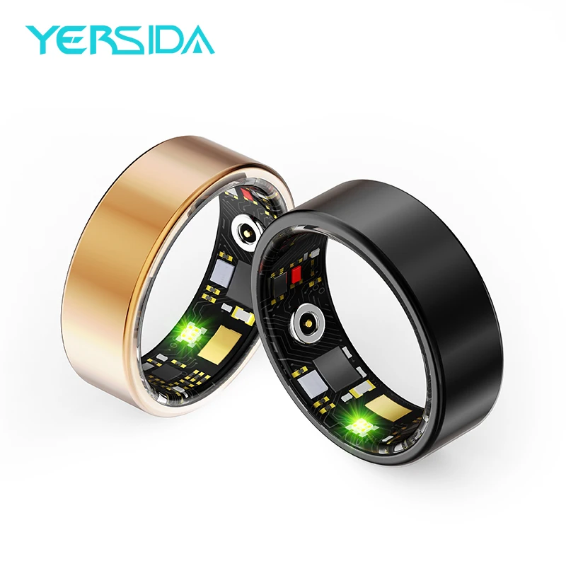 

YERSIDA R11M Health Smart Ring Sleep Monitoring IP68 Waterproof Heart Rate Blood Oxygen Monitor Sport Mode Epoxy Resin Material