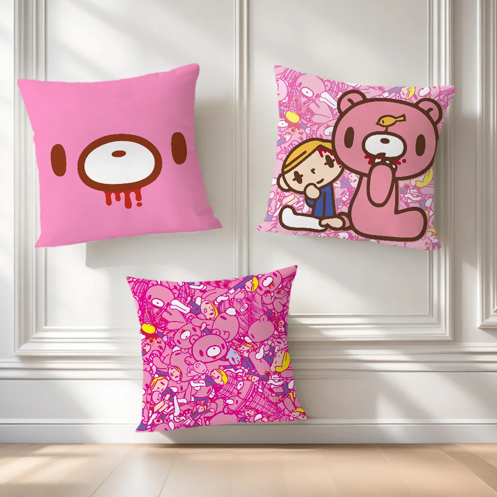 cushion cover soft Comfortable Pillow Case for Cartoon Sofa G-Gloomys Living Room Bear Home office Decor Protective Covers