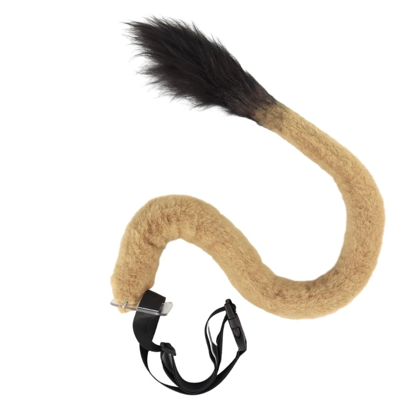 Anime Cosplay Adereços para adultos e crianças, peludo, peles artificiais, leão, lobo, tigre, cauda do rato, animal, besta, festa de Halloween, traje, 1 pc