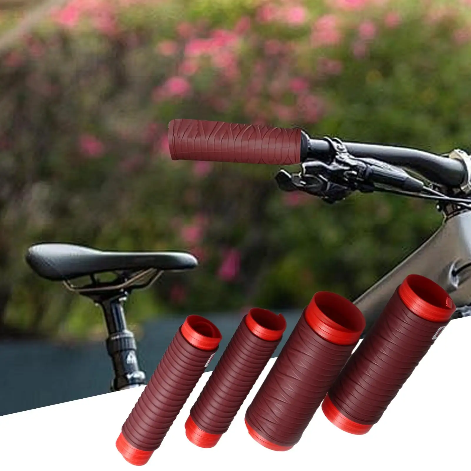 Universal Silicone Motorcycle Grip Covers for Handlebar & Brake Lever, All-Weather Non-Slip Cover for Enhanced Comfort & Safety