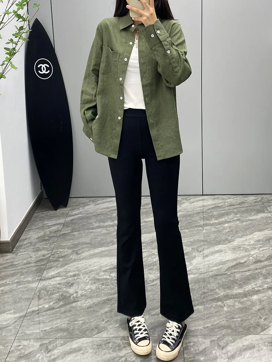 

Воздушные многослойные повседневные брюки с широкой талией и высокой талией для похудения, брюки для йоги, удобные эластичные брюки-колокольчики с контролем живота