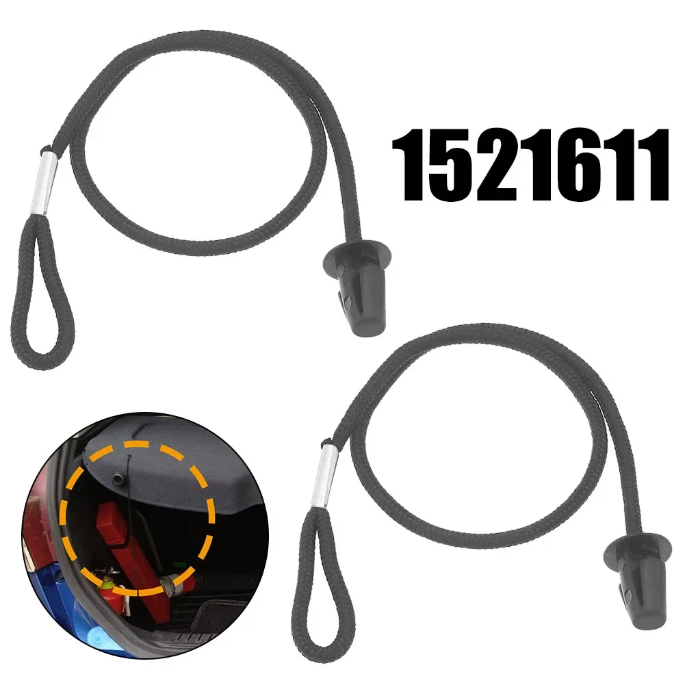 Door Rear Parcel Shelf Strap Kit Nylon + Plastic 1521611 2pcs Auto Parts Car Accessories Replacement Practical