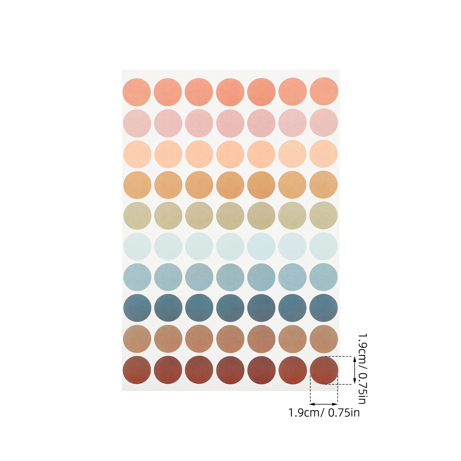 20Pcs Vibrant Round Colored Dot Stickers for Organizing Labeling Calendars Documents School Activities Round Stickers