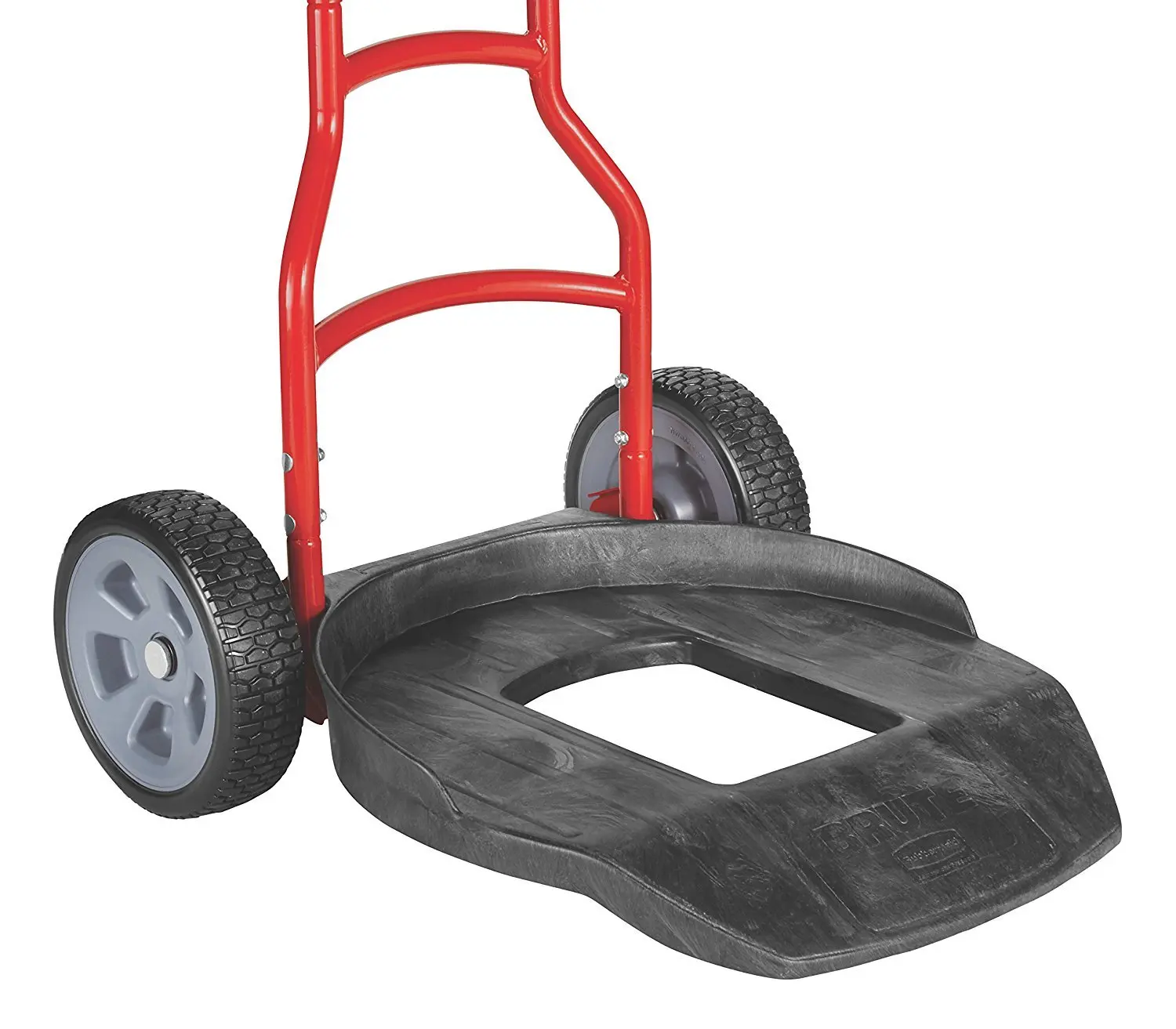 Rubbermaid Brute Construção e Paisagem Dolly, Red Heavy Duty Dolly com Rodas, Produtos Comerciais, 250-Pound Capacidade