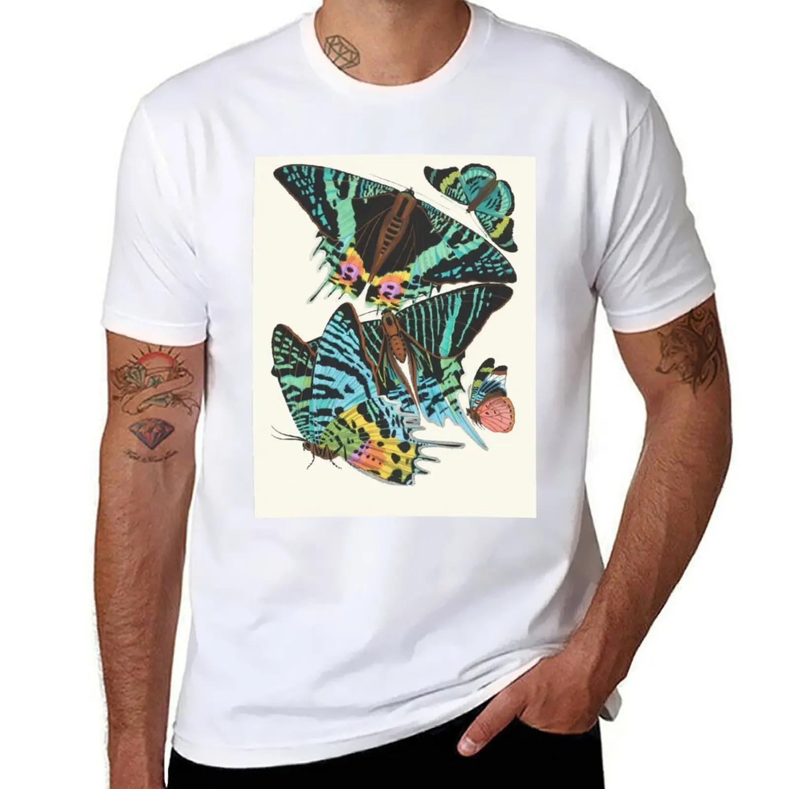 

Emile-Allain Séguy - Papillons T-Shirt t shirts for man cotton man t shirts graphic T-Shirt