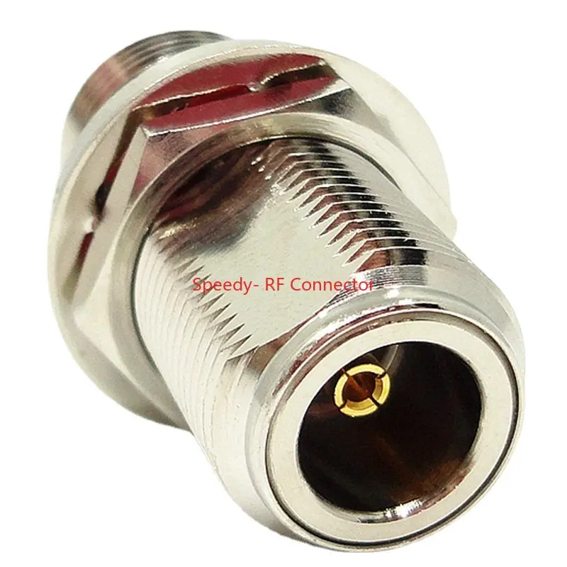 1Pcs L16 N Female To N Female O-ring Water Proof Socket Mount Connector N 2X Double Female Bulkhead Panel Brass Fast Delivery