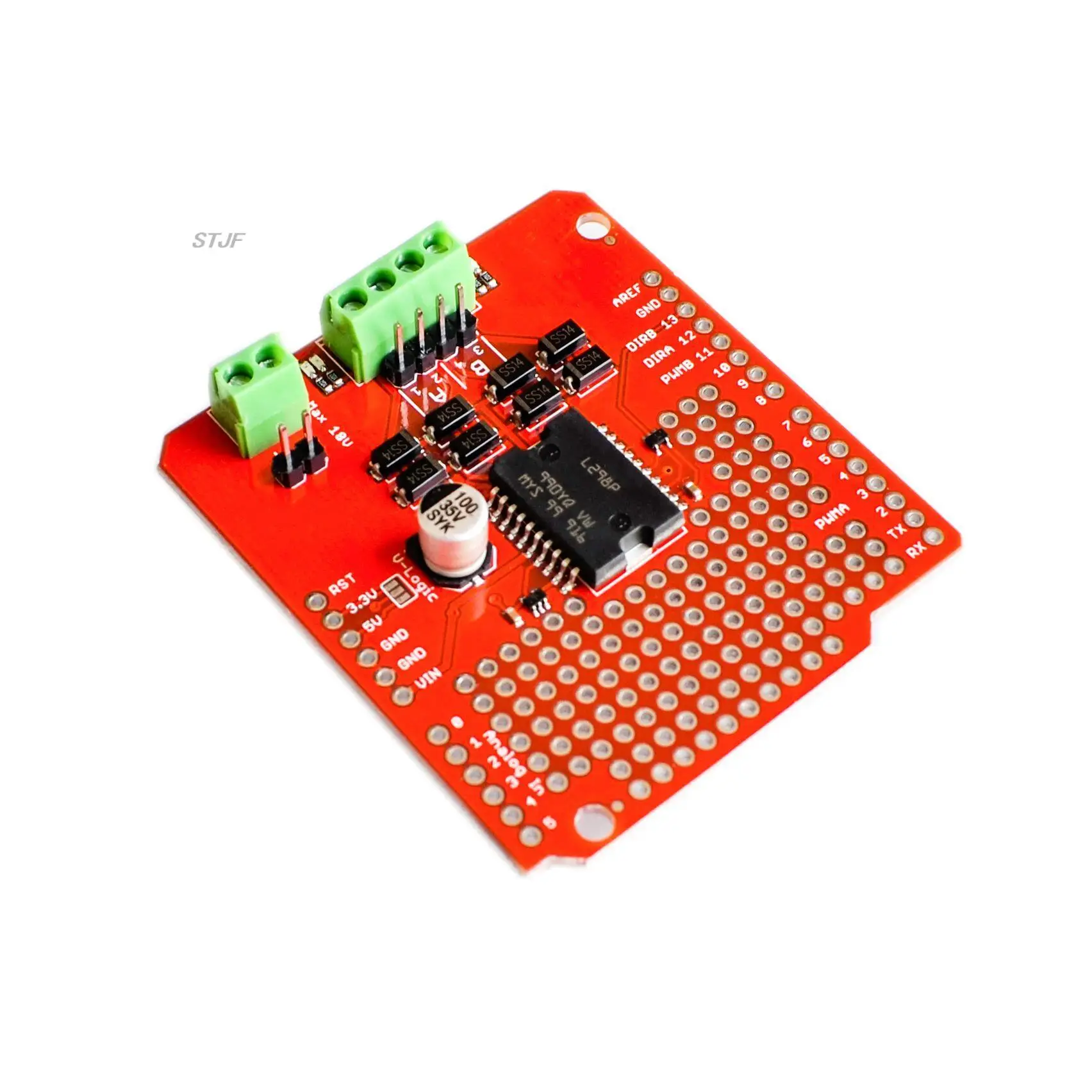 Ardumoto L298P AVR/LPC/STM32 UNO/MEGA Motor-Driver Shield