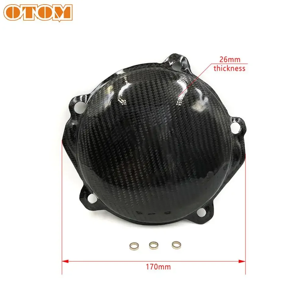 OTOM دراجة نارية الإشعال غطاء القابض ألياف الكربون محرك الحرس لهوندا CRF250X 2009-2017 CRF250R CRF250R 2009-2017