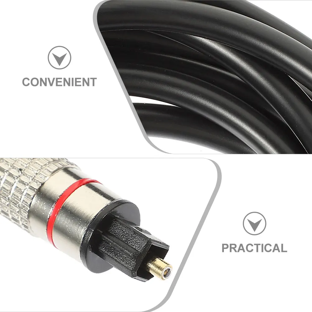 

Optical Digital Audio Cable Sturdy PVC Fiber Cord Stable High-Definition Sound for Replacement Cable