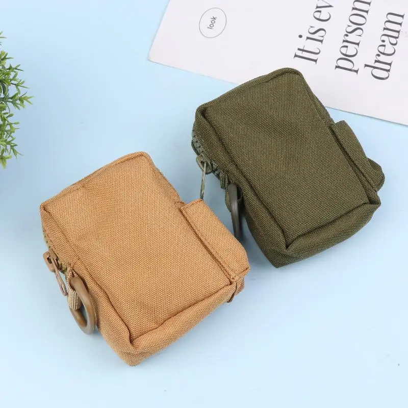 다용도 야외 허리 가방 전술 액세서리 파우치 간단하고 내구성 있는 카드 지갑 동전 지갑