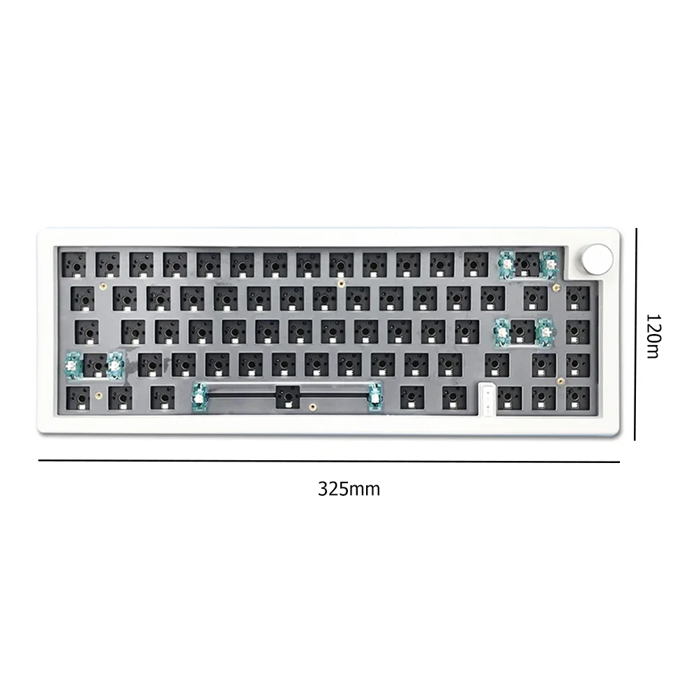 Imagem -06 - Teclado Mecânico sem Fio Kit Junta Personalizado Rgb Backlit Bluetooth 2.4g Mode Hot Swappable Zuoya-gmk67