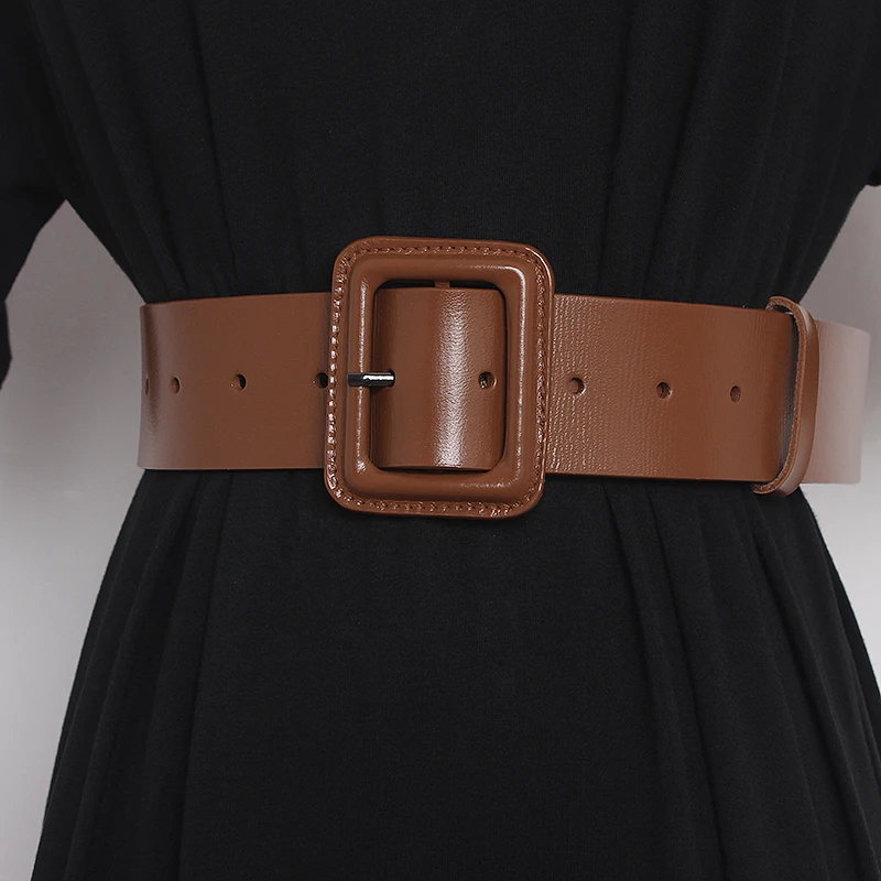 New Design Cowskin Leather Women\'s Belts Soft Real Leather Women Strap Belt Dress Accessories Lady Waistbands Long Women Belt