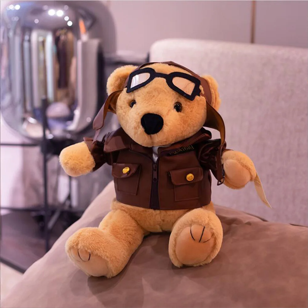 

Cartoon Pilot Teddy Bear Stuffed Children Plush Toy