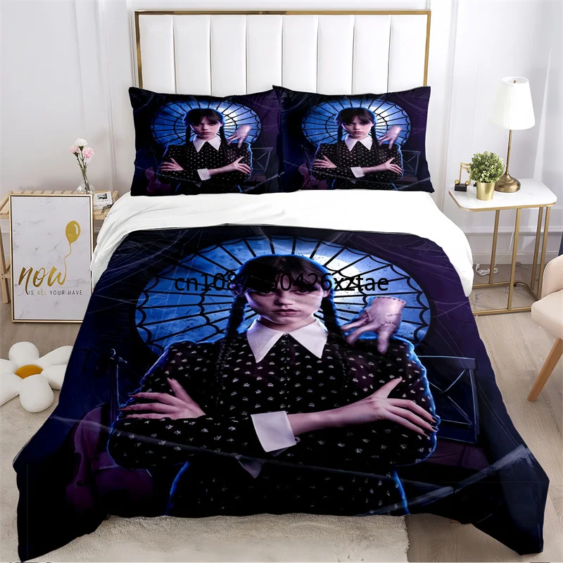 

Movie Wednesday Couette 220x240 Duvet Cover Sets Printed Bedding Set Double Queen King Size,Bettbezug