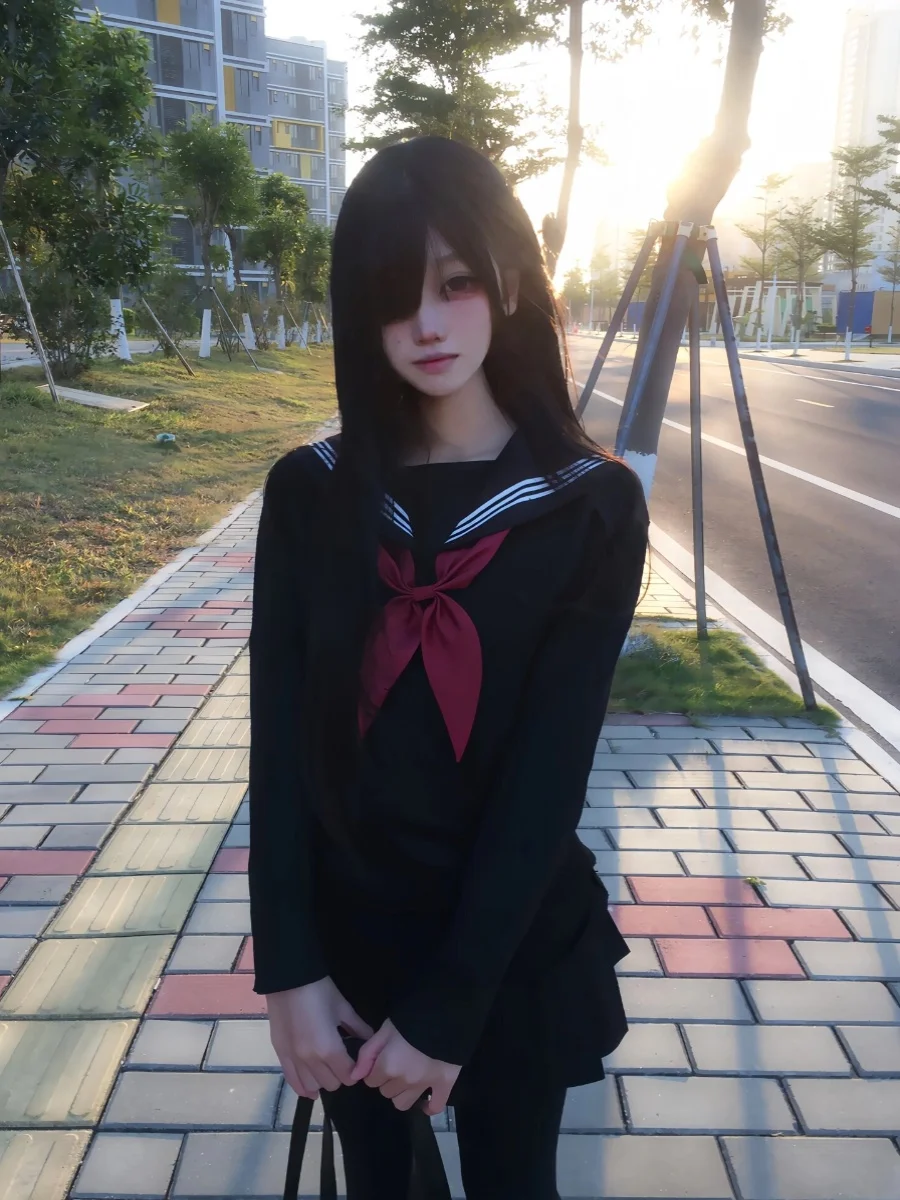 

Cisas JK orm Комплект юбки Женская школа Sle Middle orm Sweet Japanese Sle ort Двухцветная юбка трапециевидной формы