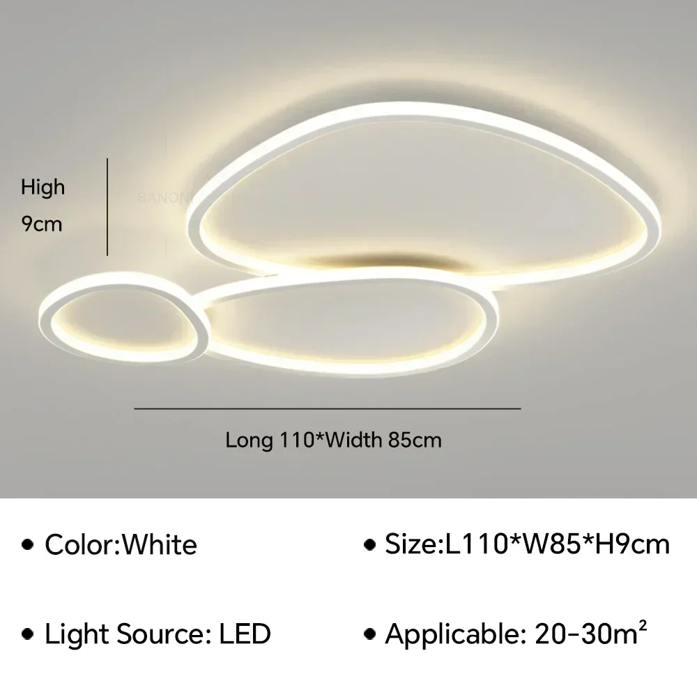 ZIMULONG Moderne LED-Decke Kronleuchter Lampe für Wohnzimmer Esszimmer Schlafzimmer Kinderzimmer Balkon Home Decoration Leuchte 6