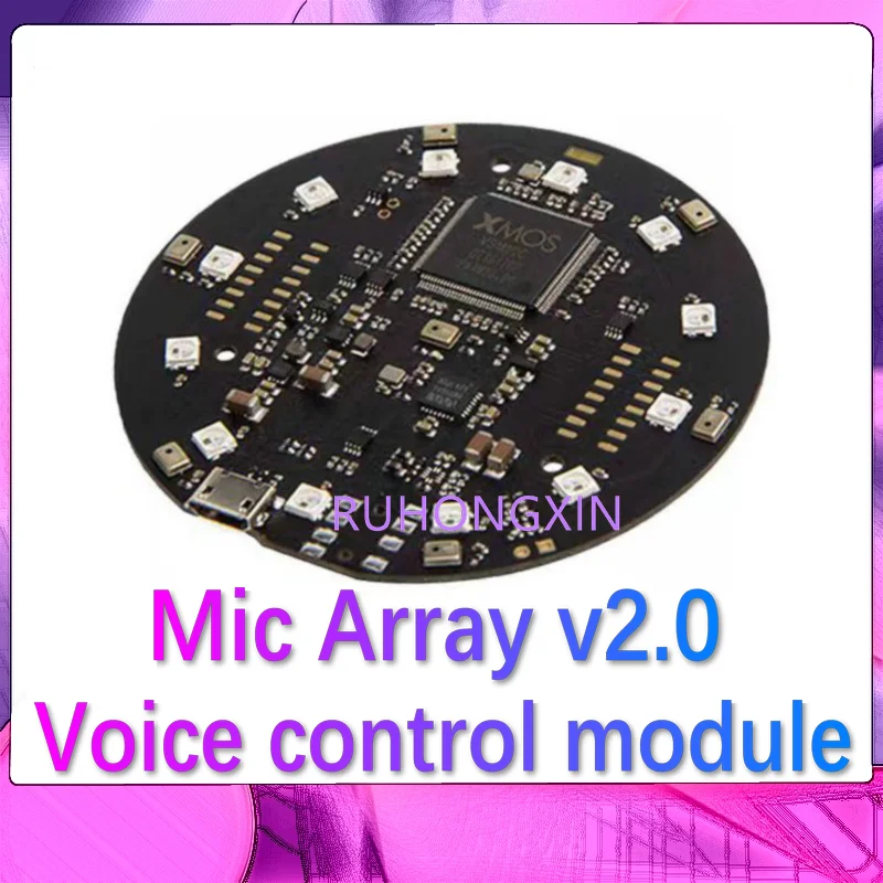 

Mic Array v2.0 AI intelligent speech recognition voice control module XVF-3000