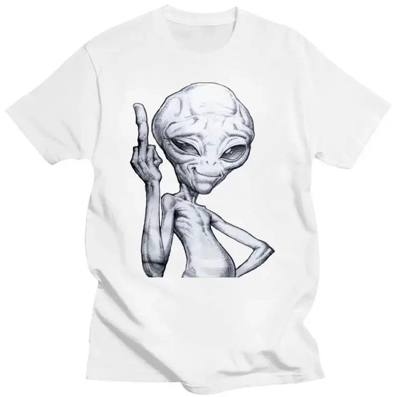 Mens Clothing Paul The Alien Movie Men T Shirt Aliens Creative Tees Short Sleeve Round Neck T-Shirts 100% Cotton Plus Size Cloth