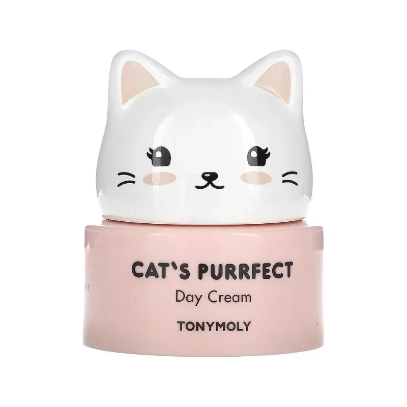 Tonymoly Cat's Purrfect Day Cream 50g Long-lasting Hydration Soothing Soften Skin Moisturizing Nourishing Korea Facial Skin Care
