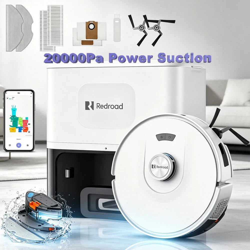 Robot Aspirador Redroad R11 con LiDAR y Autovaciado