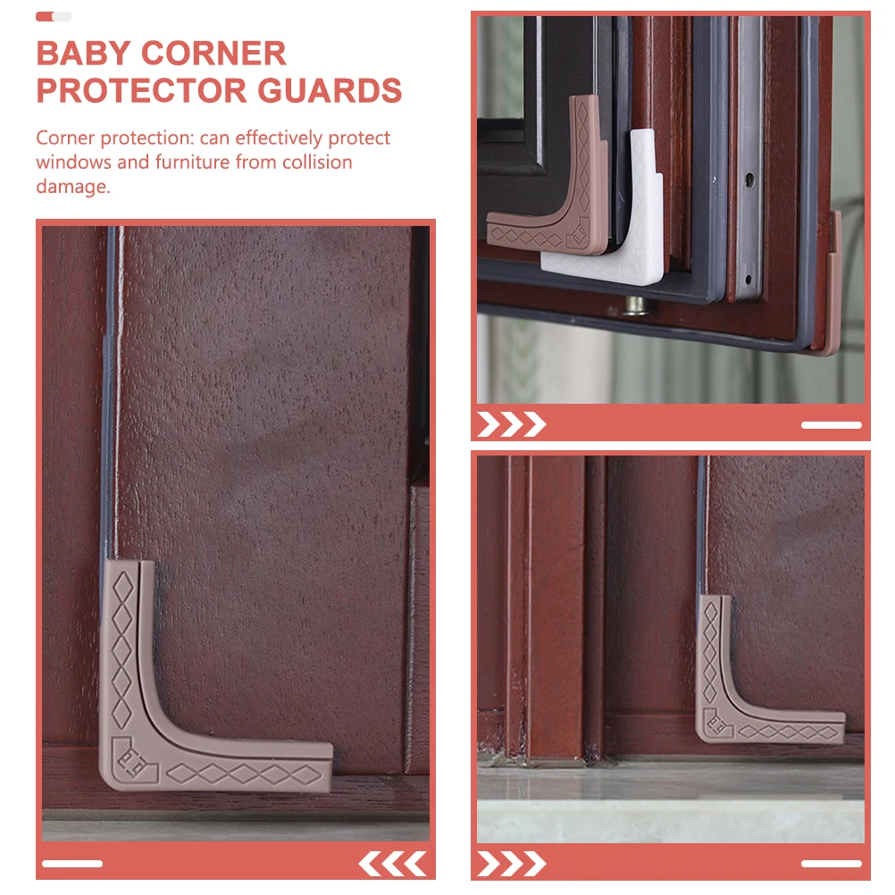

4pcs Silicone Corner Protectors Baby Safety Furniture Guards Coffee Table Child Proof Covers Decor Matching