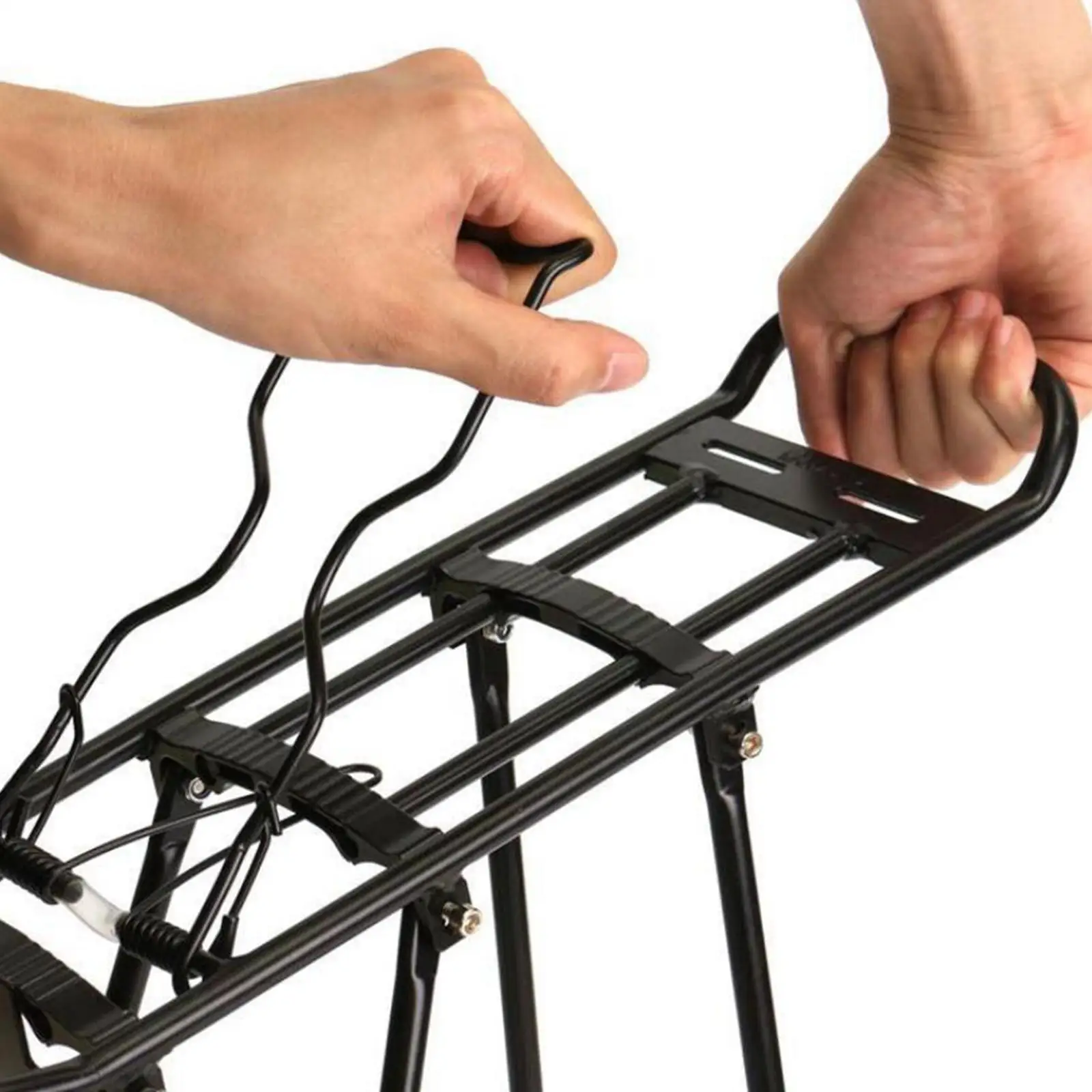 

Bicycle Rear Luggage Cargo Rack Pannier Bracket Tailstock Holder for Equipment MTB Load Limit 55 lbs/25kg Cycling Mountain Bike