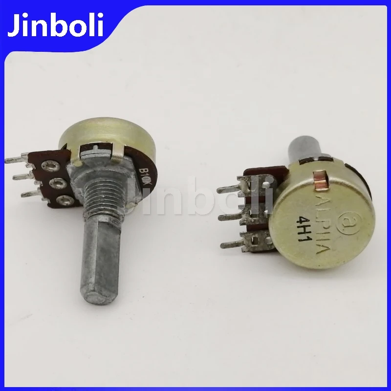 1PCS 16 Type B10K 3Pins Single 20MM half-shaft Speaker Audio Amplifier Volume Potentiometer