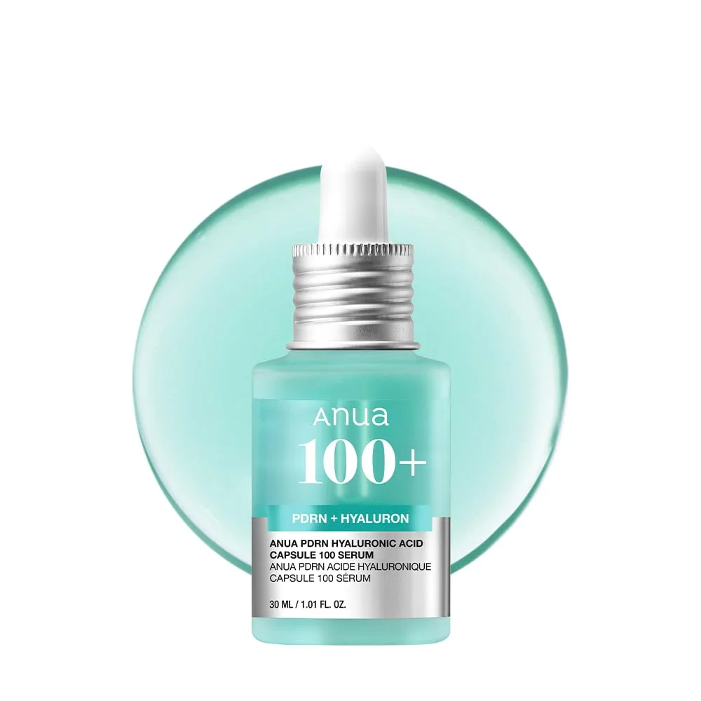 Anua PDRN Hyaluronsäure 100 Kapseln Serum, revitalisierendes Gesichtsserum, Hyaluronsäure, feuchtigkeitsspendend, koreanische Hautpflege