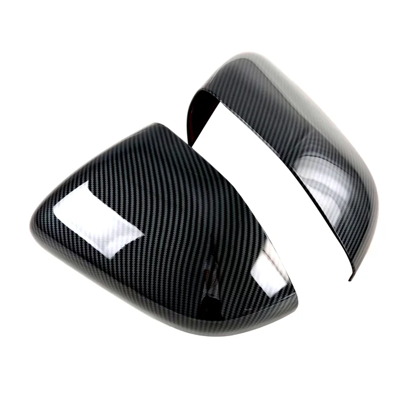 

For Ford Explorer 2020 2021 2022 2023 Exterior Side Mirror Caps Mirror Cover Trim Accessories (Carbon Fiber)-A61E