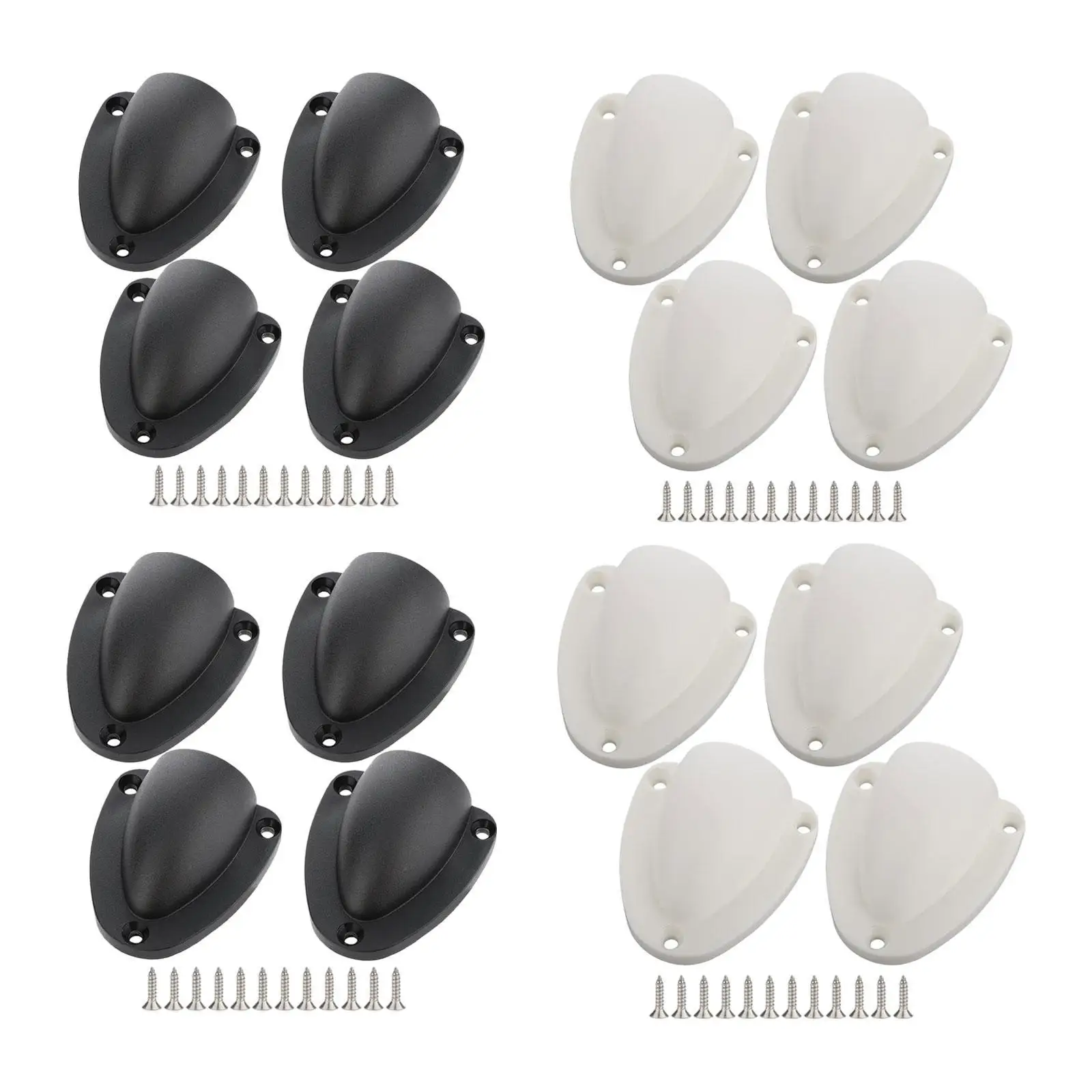 4Pcs Marine Wire Cable Vent Covers Accessory High Performance Parts Premium Practical Replacement Clamshell Vent Covers