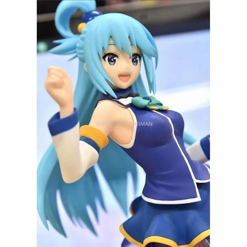 W magazynie oryginalne oryginalne KonoSuba błogosławieństwo boże na tym cudownym świecie Aqua zabawki figurki akcji pcv lalki modelowe