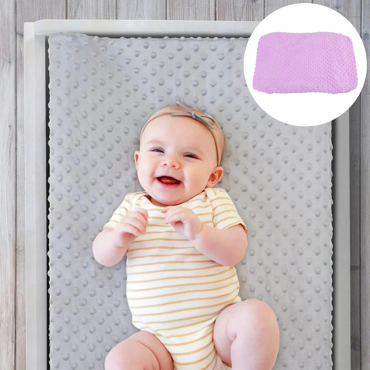 

1pc Changing Pad Cover Reusable Washable Diaper Mat Breathable Cotton Cover For Shower Gift 110X70Cm