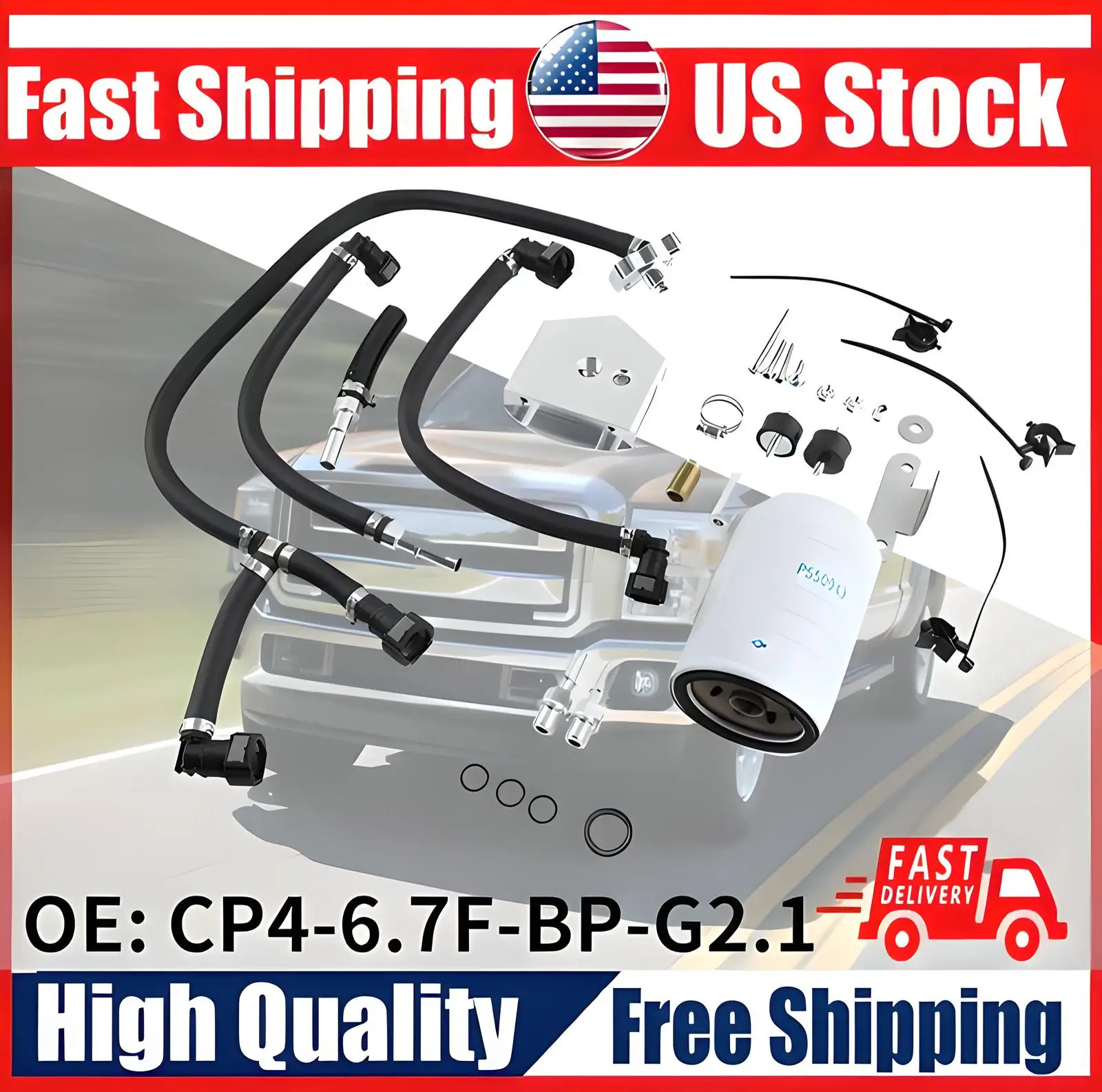 

Для Ford F250 F350 F450 F550 Gen2.1 CP4.2 Для Ford 2011 ~ 2022 6,7 л Powerstroke Diesel Racing Car Prevention Bypass Kit