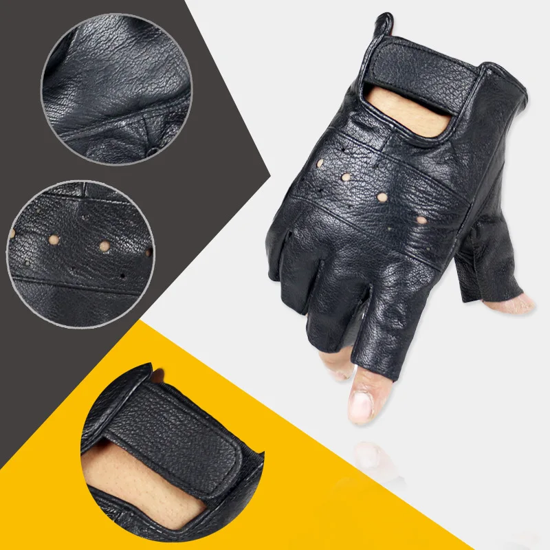 New KOF King of Fighters Fatal Fury Terry Bogard Cosplay Black Gloves Men's Tactical Gloves Outdoor Sports Half Finger Gloves