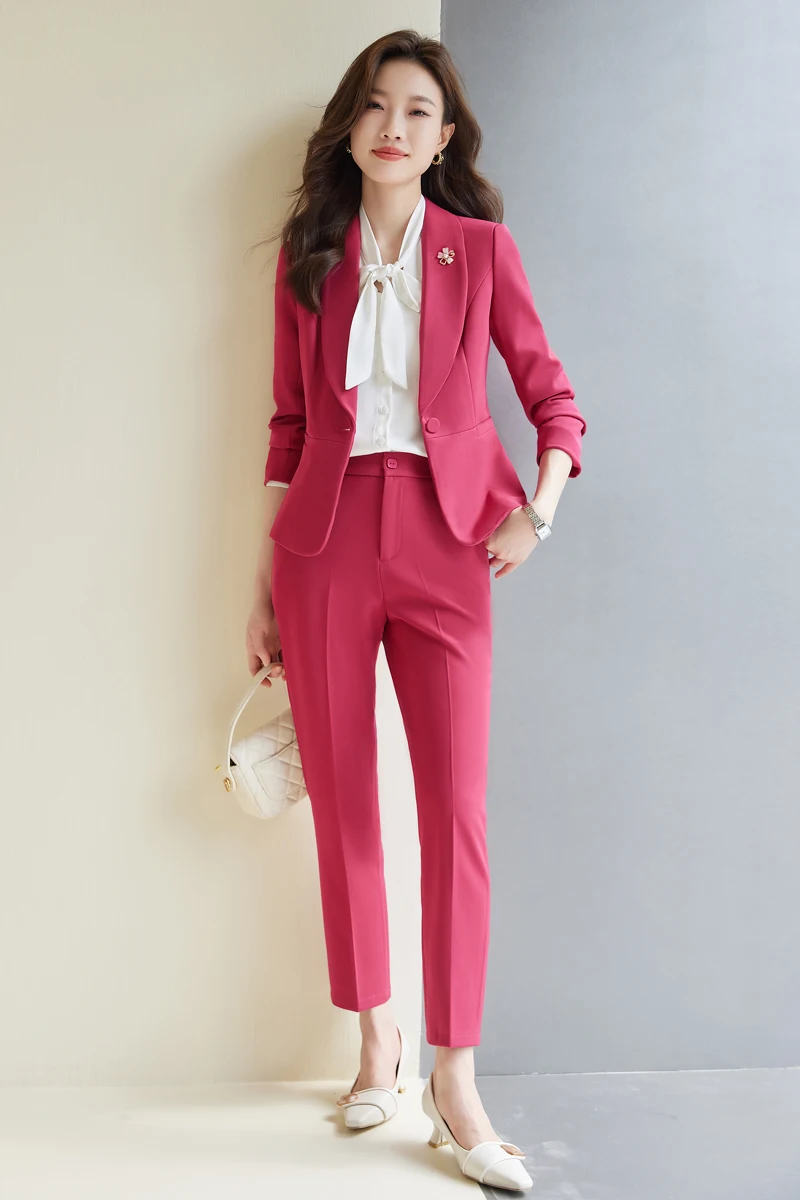 Professional Pants Suit for Women, Autumn and Winter Wear, New High-Quality, Show Time, Increases More Temperament