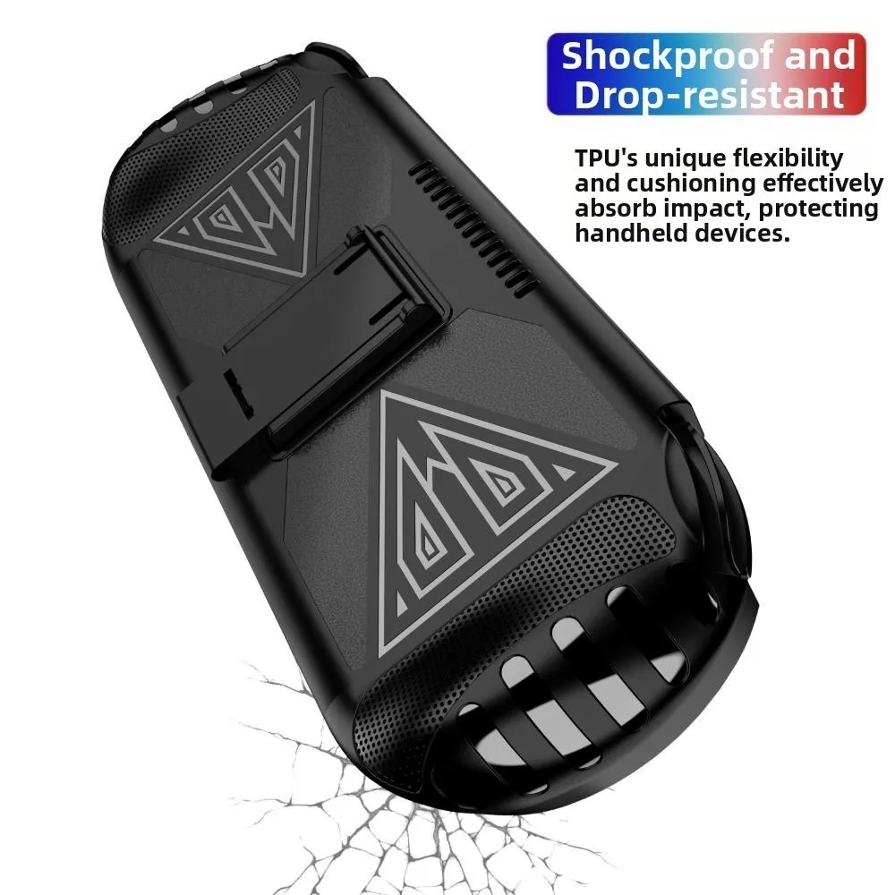 TPU Handheld Game Console Case Shockproof Anti Slip Protective Cover Ergonomic with Kickstand for ANBERNIC RG VITA / RG VITA Pro