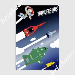 The Thunderbirds Are Go Metal Sign Club Bar Garage Decoration Pub Funny Tin Sign Poster