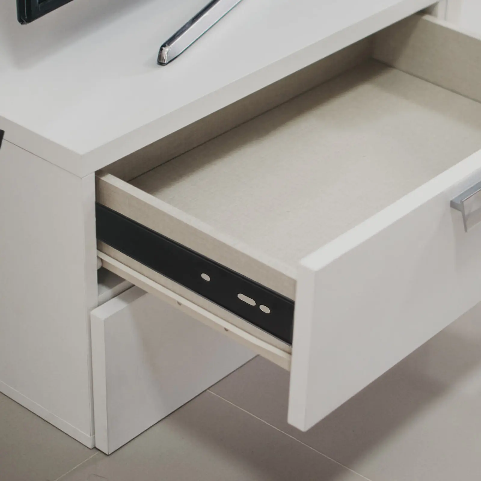 

2Pcs Premium Cabinet Drawer Slides Smooth Quiet Operation Sturdy Steel Side Mount Full Extension Slides for Dresser Furniture TV