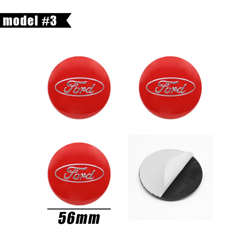 4 Stuks 56 Mm 60 Mm 65 Mm Auto Wiel Center Hub Caps Badge Sticker Decals Voor Ford Fiesta Mondeo fusion Edge Mk2 Focus Auto Accessoires